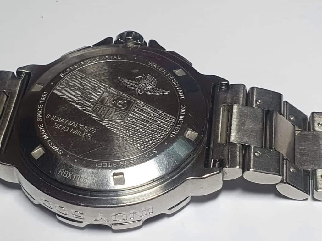Tag Heuer watch back