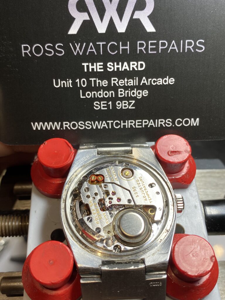Rolex Oyster Quartz Watch Battery Replacement completed same day within the hour at in London. 