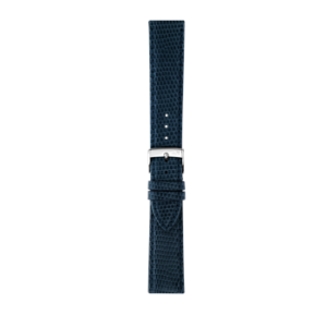 A LIVORNO CUCITO BLUE A01D2116372060CR12 watch strap with a silver buckle.