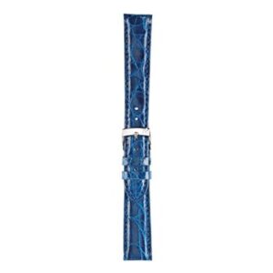 A AMADEUS BLUE A01X0518052065CR20 watch strap with a silver buckle.
