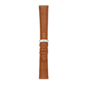 An AMADEUS BROWN 1U0518339046CR18 crocodile leather watch strap with a silver buckle.