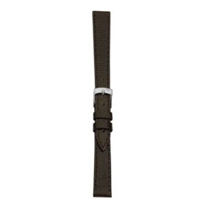 A LIVORNO CUCITO D.BRN A01U2116372030CR16 watch strap with a silver buckle.