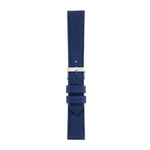 A CORDURA BLACK A01U2779110019CR18 watch strap with a silver buckle.
