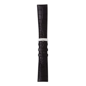 A black AMADEUS BLACK A01X0518339019CR18 watch strap on a white background.