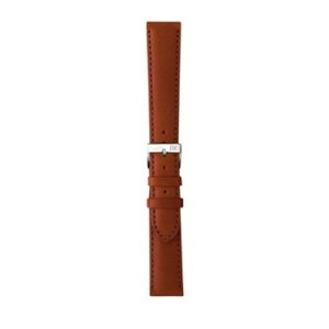 GRAFIC L.BRN A01X0969087037CR12 tan leather watch strap on a white background.