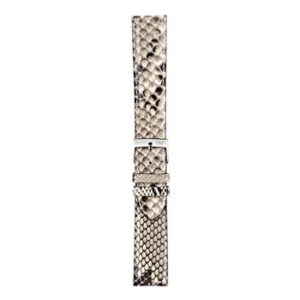 A CELINE BEIGE A01X1458474024CR16 watch strap with a silver buckle.