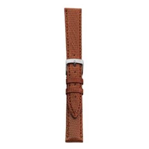 A VIOLINO L.BRN A01X2053372041CR14 leather watch strap with a silver buckle.