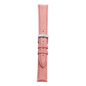 A VIOLINO PINK A01X2053372287CR20 watch strap with a silver buckle.