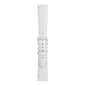 TRACY WHITE A01X2197052017CR14 leather watch strap on a white background.
