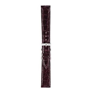 A TRACY D.BROWN A01X2197052181CR20 crocodile skin watch strap on a white background.
