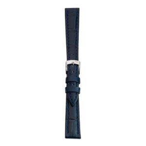 A BOLLE BLUE A01X2269480061CR12 alligator watch strap with a silver buckle.
