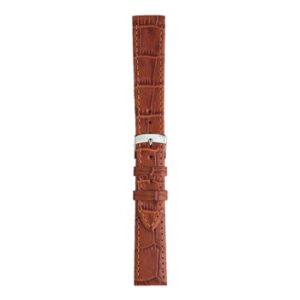 A KAJMAN L.BRN A01X2524656041CR12 watch strap with a silver buckle.