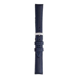 A REGATTA BLUE A01X2785237062CR14 leather watch strap with a silver buckle.