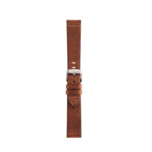 A BRAMANTE L.BRN A01X4683B90041CR20 leather watch strap with a silver buckle.