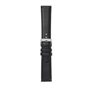 CROQUET(EC) BLACK A01X5123C03019CR20 leather watch strap on a white background.