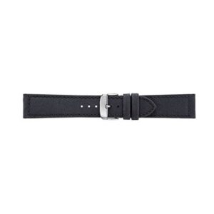 A CORFU' BLACK A01X5390D12019CR20 watch strap with a silver buckle.