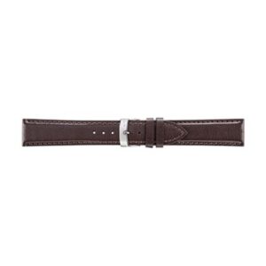 A NAXOS D.BROWN A01X5391D15032CR18 watch strap on a white background.