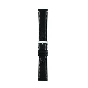 A EL GRECO BLACK A01X5439B71019CR18 watch strap on a white background.