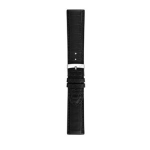 A STRAUSS BLACK A01X5528339019CR20 watch strap on a white background.