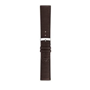 An STRAUSS D.BRN A01X5528339030CR20 watch strap on a white background.