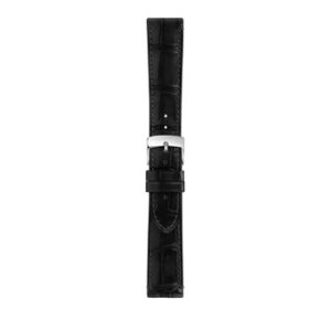 A TIEPOLO BLACK A01X5534D40019CR18 watch strap on a white background.