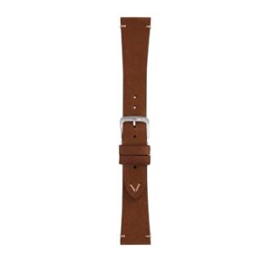 A POLLOCK L.BRN A01X5535D41041ST18 watch strap on a white background.