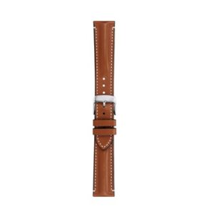 A SAILING L.BRN A01X5617C03041CR18 leather watch strap with a silver buckle.