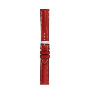 A SAILING RED A01X5617C03083CR18 leather watch strap on a white background.