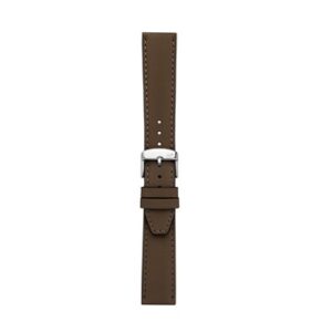 A SQUARE D.BROWN A01X5672D73032CR18 leather watch strap on a white background.