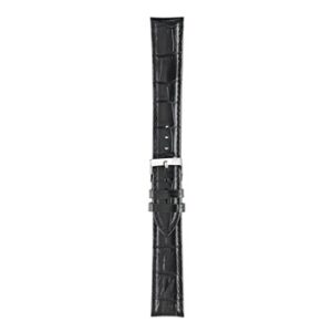 A BOLLE BLACK A01Y2269480019CR12 watch strap with a silver buckle.