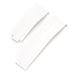A pair of WHITE PREM DIVER TO FIT RX 837/20 plastic handles on a white surface.