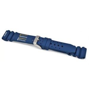 A NAVY POLYURETHANE ND LIMITS 8511/18 watch strap with a buckle on it.