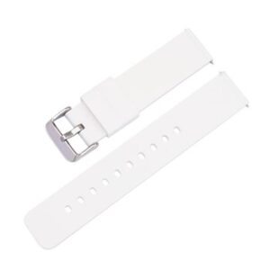 A WHITE SILICONE QR STRAP 859/12 on a white background.