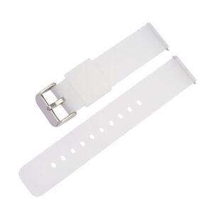 A TRANS SILICONE QR STRAP 860/12 strap with a silver buckle.