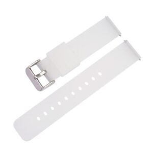 A TRANS SILICONE QR STRAP 860/12 strap with a silver buckle.
