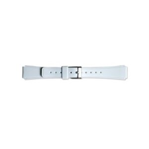 A WHITE PLASTIC STRAP 8828W - 12MM on a white background.