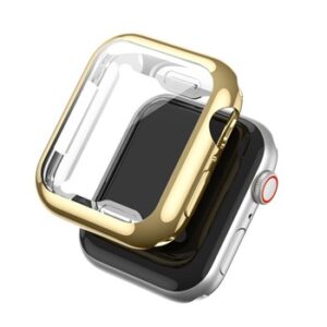 A gold and black GOLD CASE COVER SMART WATCH APA10438 on a white background.
