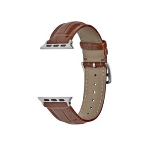 A BROWN TO FIT SMART WATCH APL30138 band with a brown leather strap.