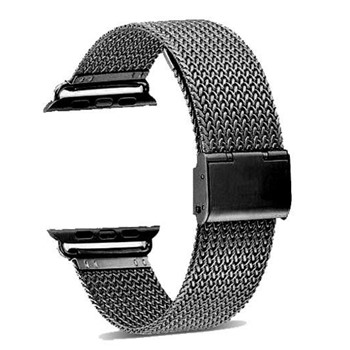A black METAL TO FIT SMART WATCH APM10238 band with a clasp.