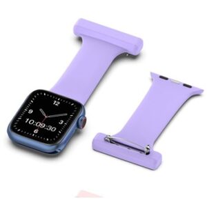 A LILAC SILICONE SMART WATCH APS200138 watch band with a purple strap.