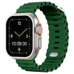 A GREEN SILICONE SMART WATCH APS210538 watch band.