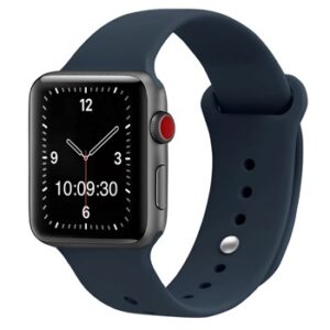 A NAVY SILICONE SMART WATCH APS220438 is shown on a white background.