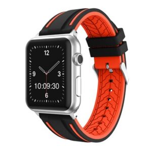 A BLACK/ORANGE SPORT SMART APS240438 watch band.