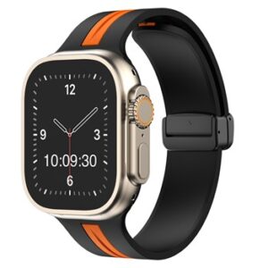 A BLACK/ORANGE SMART WATCH STRP APS270538.