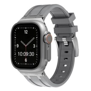 An GREY SMART WATCH STRAP APS290338 with a grey band.