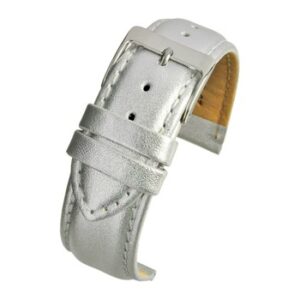 A SILVER PREMIUM PADDED STRAP (S) WH300/12 with a buckle.