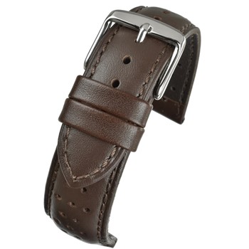 A SUPERIOR PERFORATED LEATHER STRAP WH825/20 with a buckle.