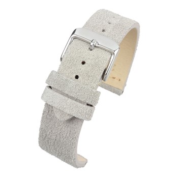 A PREMIUM ASH SUEDE STRAP - WS108/18 with a silver buckle.