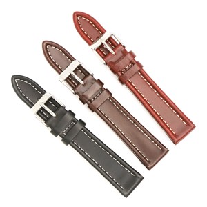 OIL LEATHER WHITE STITCH